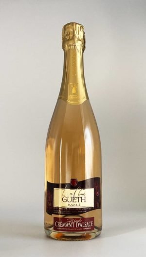 bouteille cremant d'alsace rose brut vin alsace domaine gueth gueberschwihr